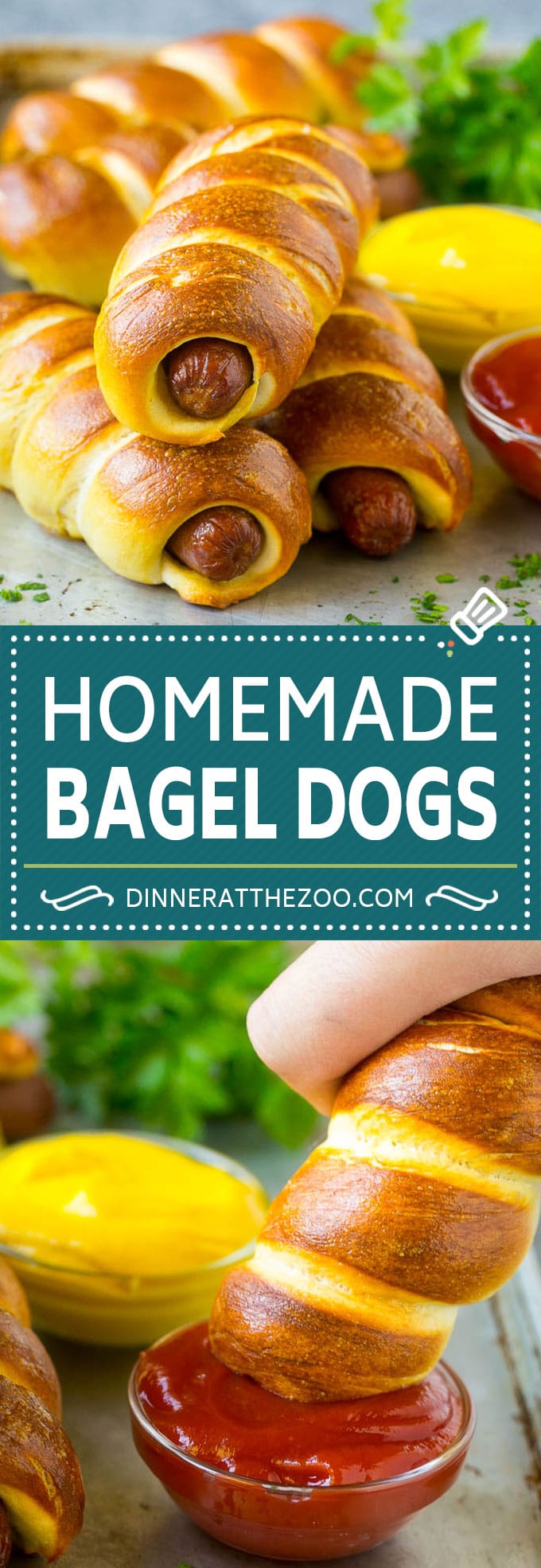 Bagel Dogs Recipe | Hot Dogs #bagel #hotdogs #dinner #lunch #bajap
