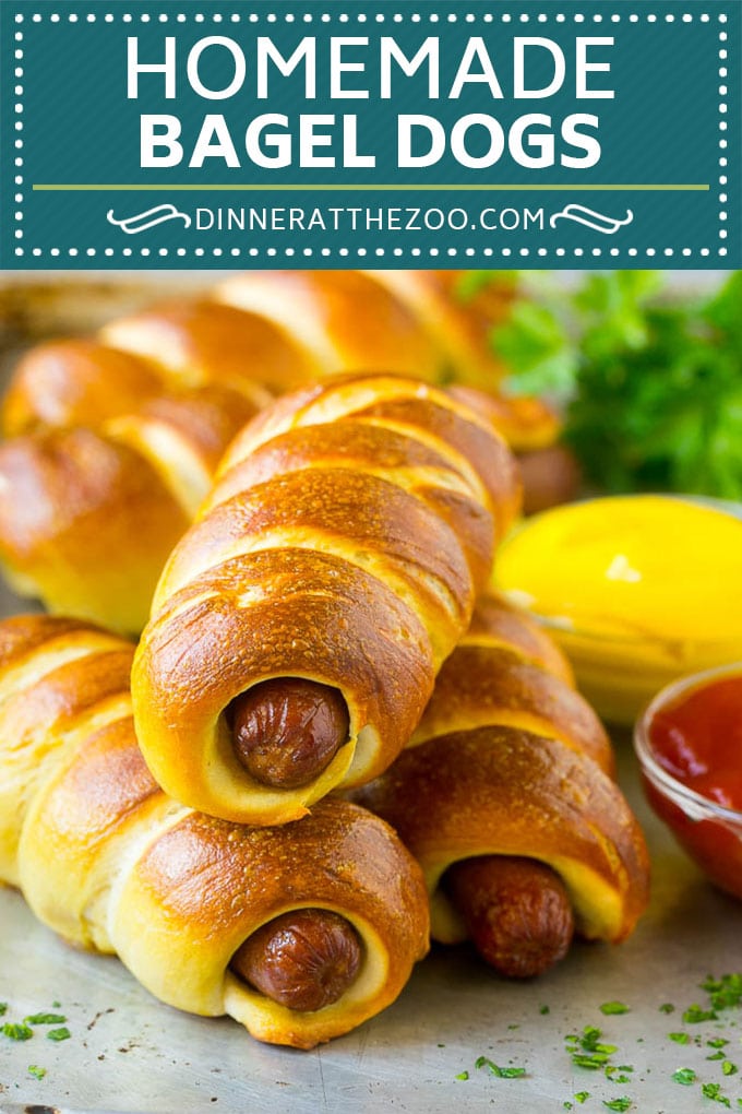 Bagel Dogs Recipe | Hot Dogs #bagel #hotdogs #dinner #lunch #bajap