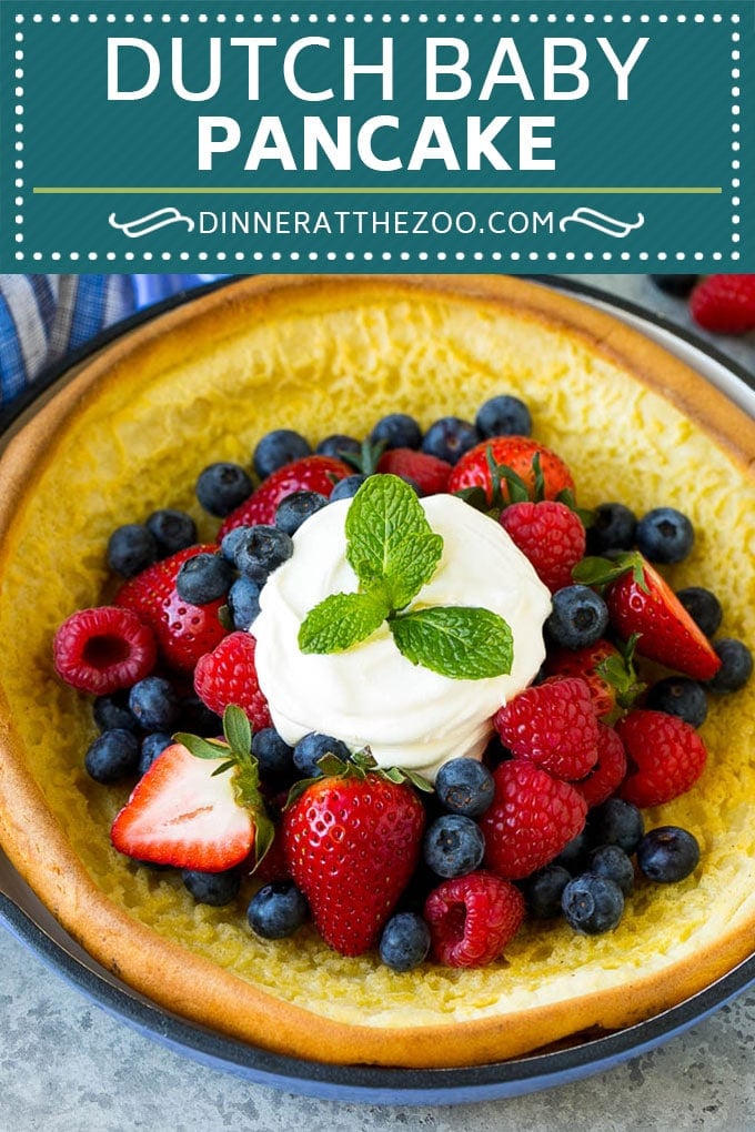Dutch Baby Pancake Recipe | Puffed Pancake | Skillet Pancake #pancakes #breakfast #brunch #bajap