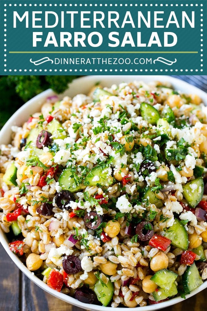 Farro Salad Recipe | Healthy Salad #salad #healthy #cleaneating #farro #dinner #bajap