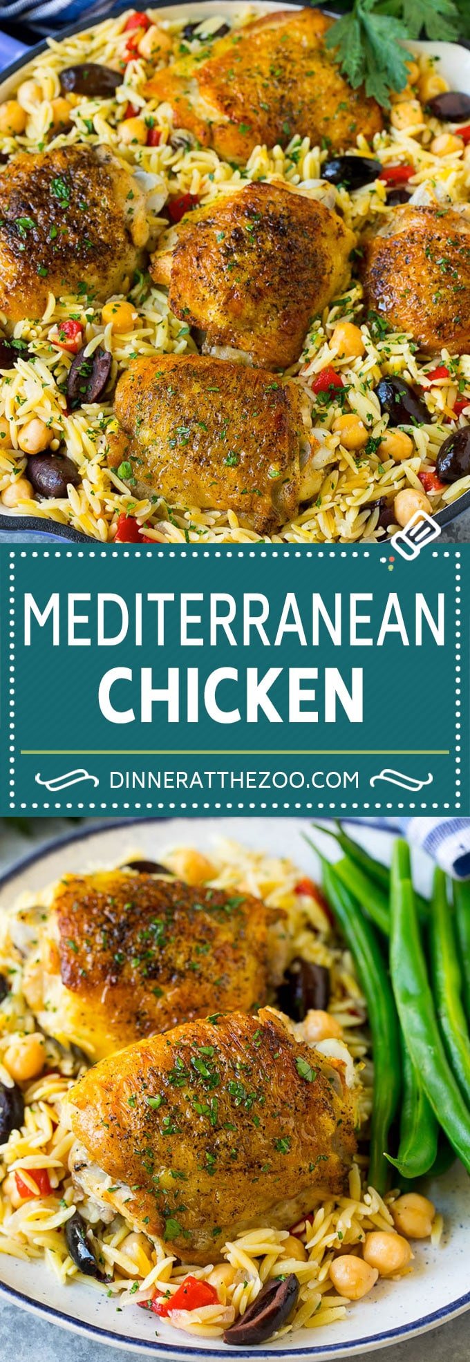 Mediterranean Chicken Recipe | One Pot Chicken #chicken #pasta #healthy #onepot #dinner #bajap
