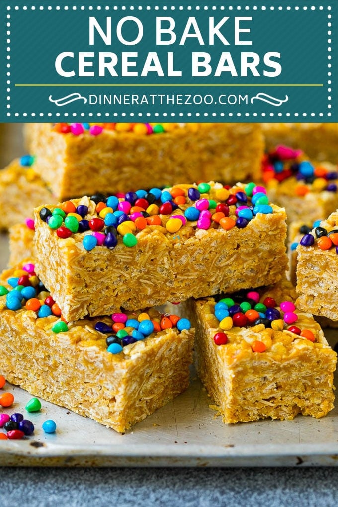 Cereal Bars Recipe | No Bake Bars | Peanut Butter Bars #cereal #breakfast #mealprep #peanutbutter #oatmeal #bajap