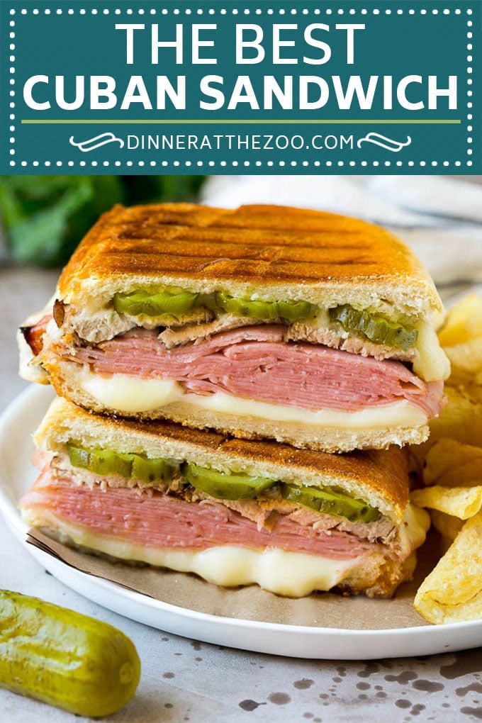 Cuban Sandwich Recipe #sandwich #pork #ham #cheese #pickles #lunch #dinner #bajap