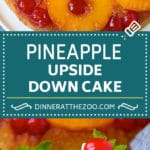Pineapple Upside Down Cake | Pineapple Cake #cake #pineapple #dessert #cherries #bajap
