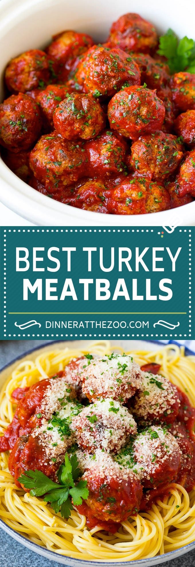 Slow Cooker Turkey Meatballs | Spaghetti and Meatballs #crockpot #slowcooker #turkey #meatballs #dinner #bajap