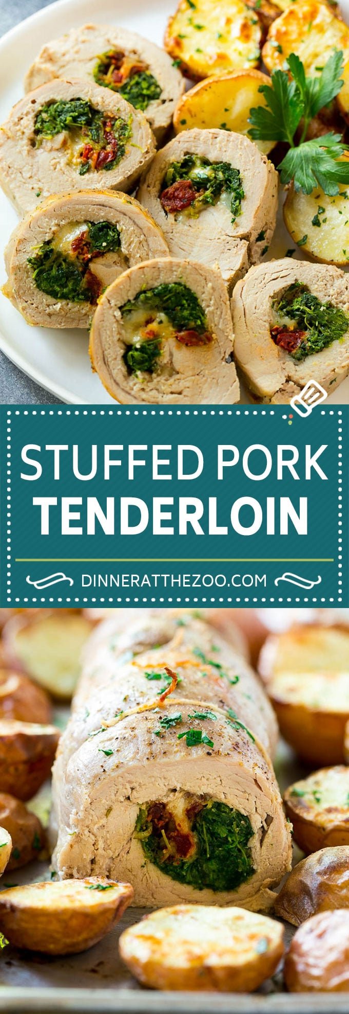 Stuffed Pork Tenderloin Recipe | Roasted Pork Tenderloin | Italian Pork #pork #onepan #potatoes #dinner #bajap #glutenfree