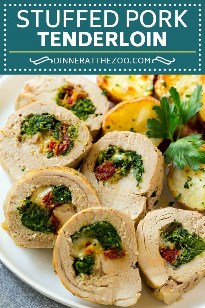Stuffed Pork Tenderloin Recipe | Roasted Pork Tenderloin | Italian Pork #pork #onepan #potatoes #dinner #bajap #glutenfree