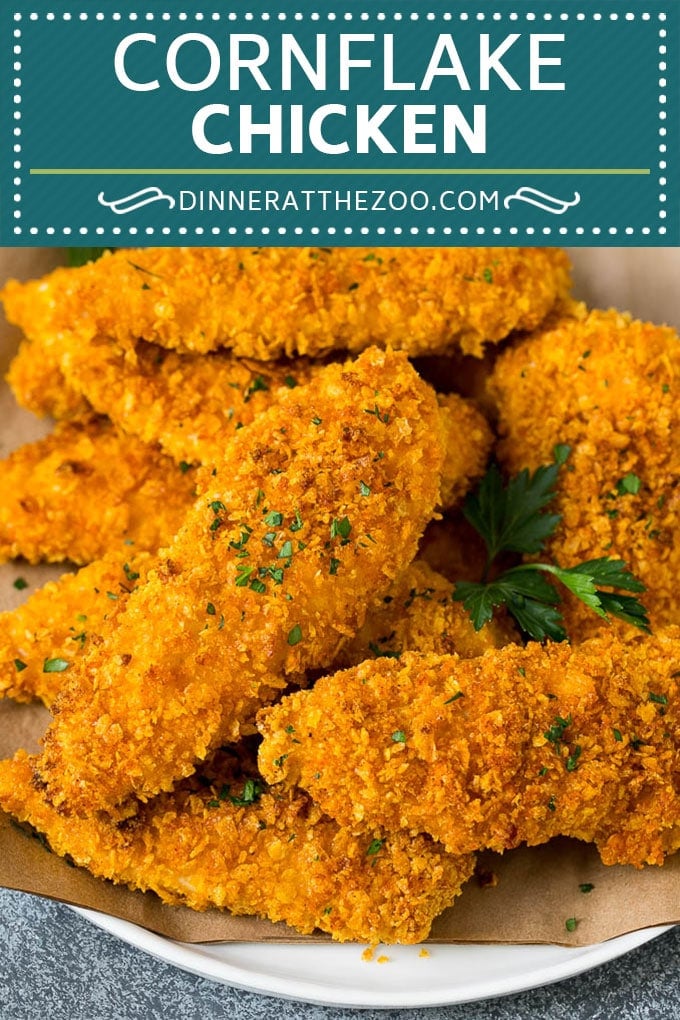 Cornflake Chicken Recipe | Chicken Fingers #chicken #dinner #bajap