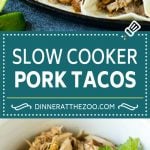 Pork Tacos Recipe | Slow Cooker Tacos #tacos #pork #slowcooker #crockpot #salsa #dinner #bajap