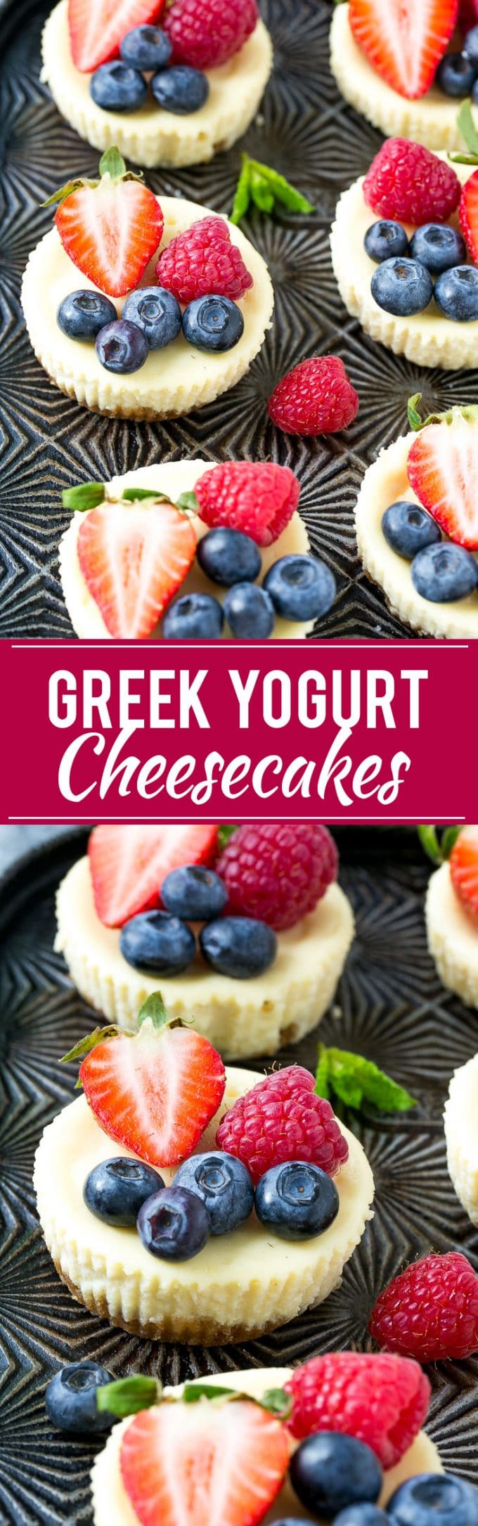 Greek Yogurt Cheesecake Recipe | Mini Cheesecake | Healthy Cheesecake #cheesecake #dessert #baking #strawberries #bajap