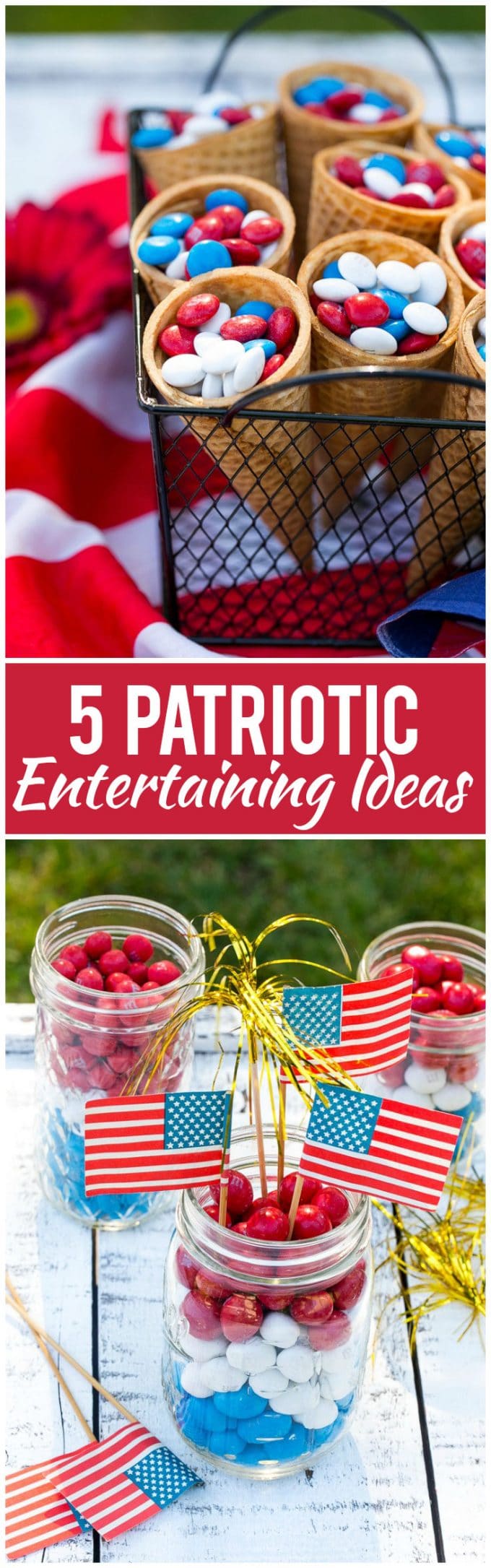 Patriotic Entertaining Ideas #4thofJuly #dessert #bajap #memorialday #patriotic
