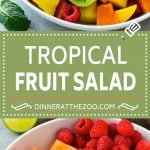 Tropical Fruit Salad Recipe | Easy Fruit Salad | Best Fruit Salad #fruit #salad #bajap #healthy