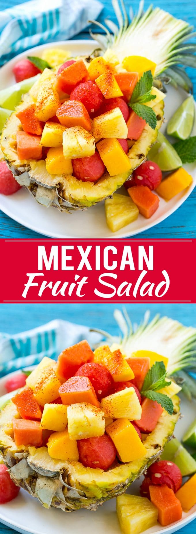Mexican Fruit Salad Recipe | Fruit Salad | Healthy Fruit Recipe #salad #fruit #fruitsalad #watermelon #pineapple #summer #bajap