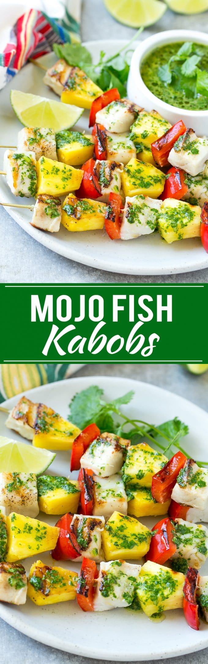 Mojo Fish Kabobs Recipe | Grilled Fish Recipe | Fish Kabobs | Mojo Recipe #kabobs #skewers #grilling #fish #dinner #bajap
