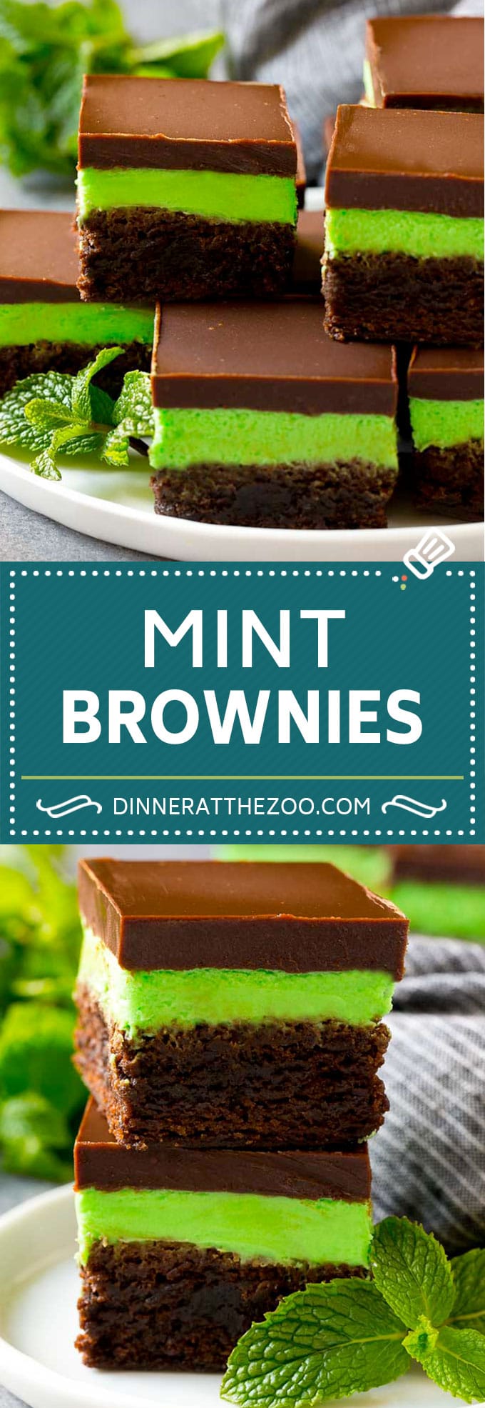 Mint Brownies Recipe | Layered Brownies | Frosted Brownies #brownies #chocolate #frosting #mint #dessert #bajap