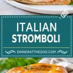 Stromboli Recipe | Italian Stromboli #pepperoni #cheese #ham #dinner #bajap