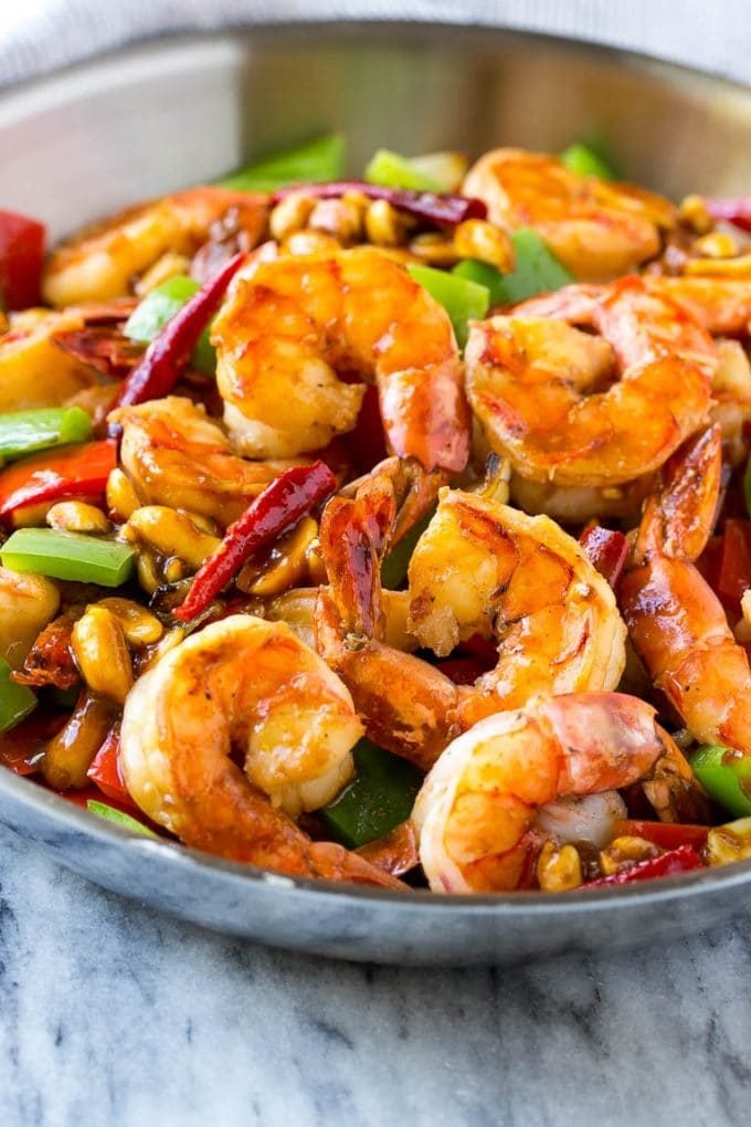 Kung Pao Shrimp | Shrimp Recipe | Shrimp Stir Fry | Easy Shrimp Recipe #shrimp #stirfry #peppers #dinner #bajap #spicy Kung Pao shrimp with bell peppers, peanuts and chilies.