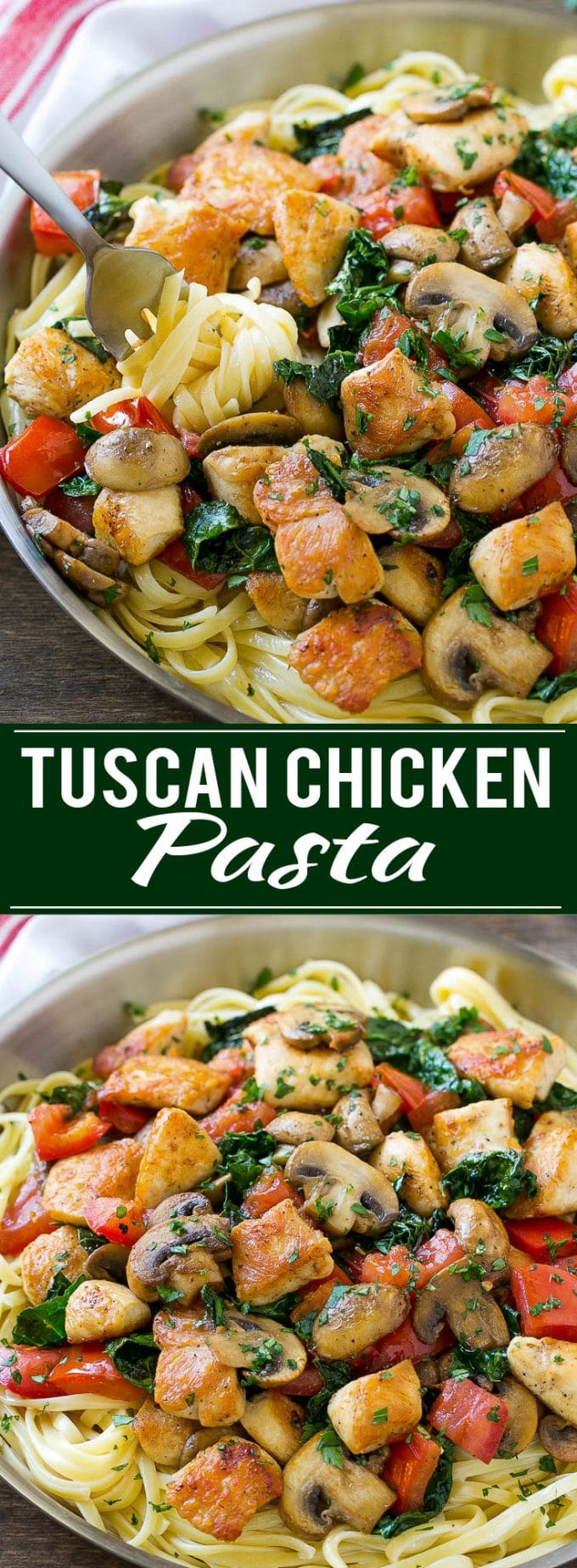 Tuscan Chicken Pasta Recipe | Creamy Chicken Pasta | Pasta Recipe | Easy Dinner Recipe #pasta #dinner #chicken #kale #bajap
