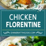 Chicken Florentine Recipe | Spinach Chicken | Mushroom Chicken #chicken #spinach #mushrooms #lowcarb #keto #dinner #bajap