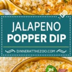 Jalapeno Popper Dip #jalapeno #dip #bacon #cheese #appetizer #bajap