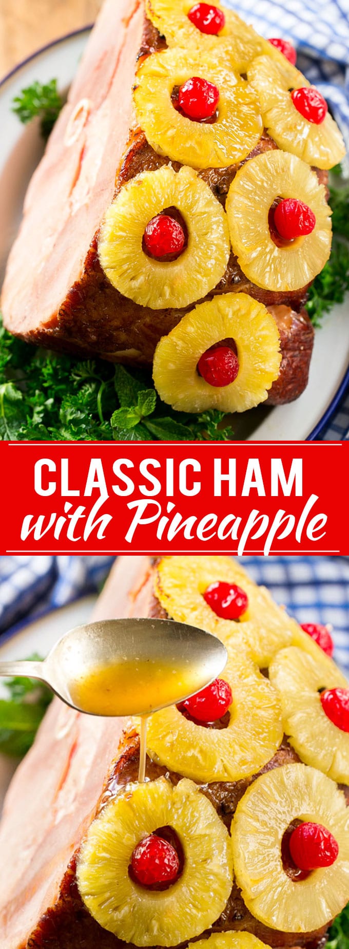 Ham with Pineapple and Cherries Recipe | Easter Ham | Christmas Ham | Holiday Ham | Pineapple Ham Recipe #ham #easter #christmas #thanksgiving #pineapple #dinner #bajap