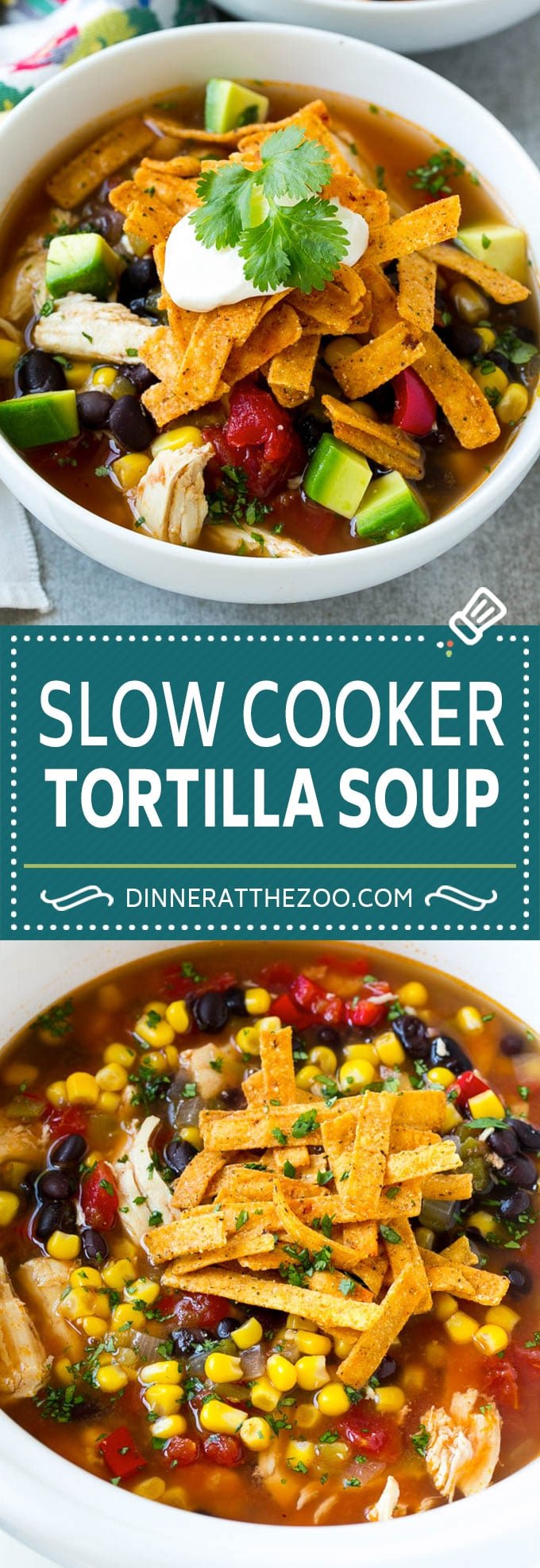 Slow Cooker Chicken Tortilla Soup Recipe | Chicken Soup Recipe | Slow Cooker Chicken Soup | Mexican Chicken Soup | Tortilla Soup Recipe #soup #tortillasoup #chickensoup #mexican #mexicansoup #dinner #bajap