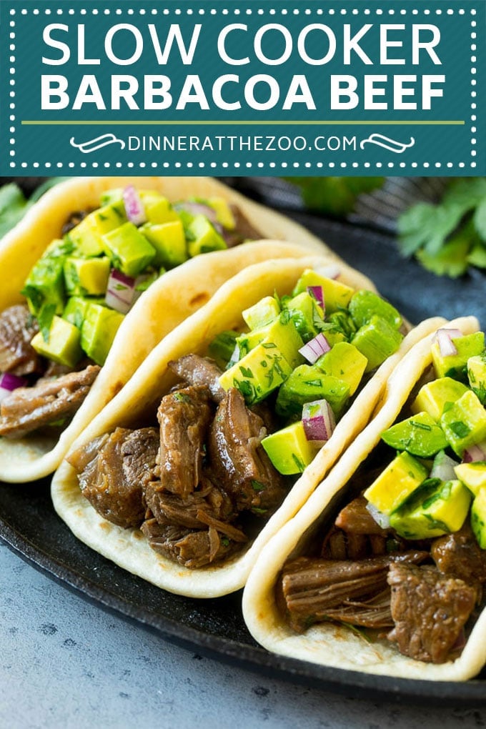 Slow Cooker Barbacoa | Beef Tacos | Crock Pot Beef Tacos #beef #tacos #crockpot #slowcooker #dinner #avocado #bajap