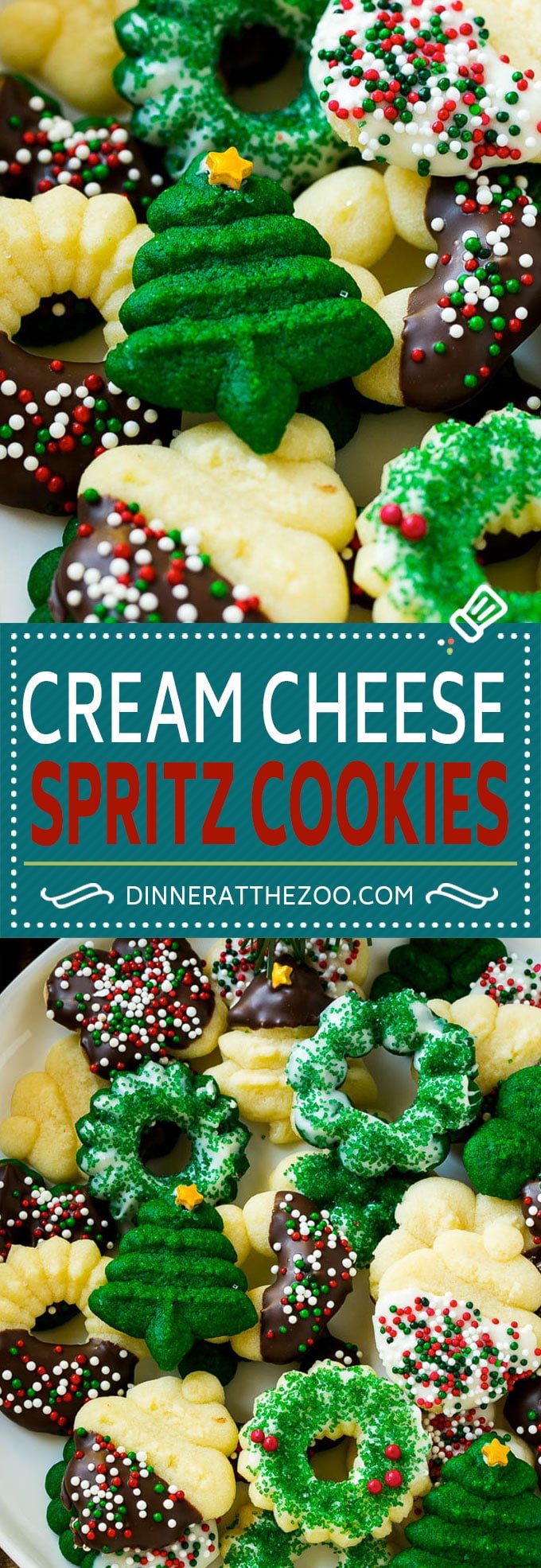 Cream Cheese Spritz Cookie Recipe | Butter Spritz Cookies | Best Spritz Cookies | Holiday Cookies | Christmas Cookies #cookies #christmas #baking #holiday #dessert #bajap