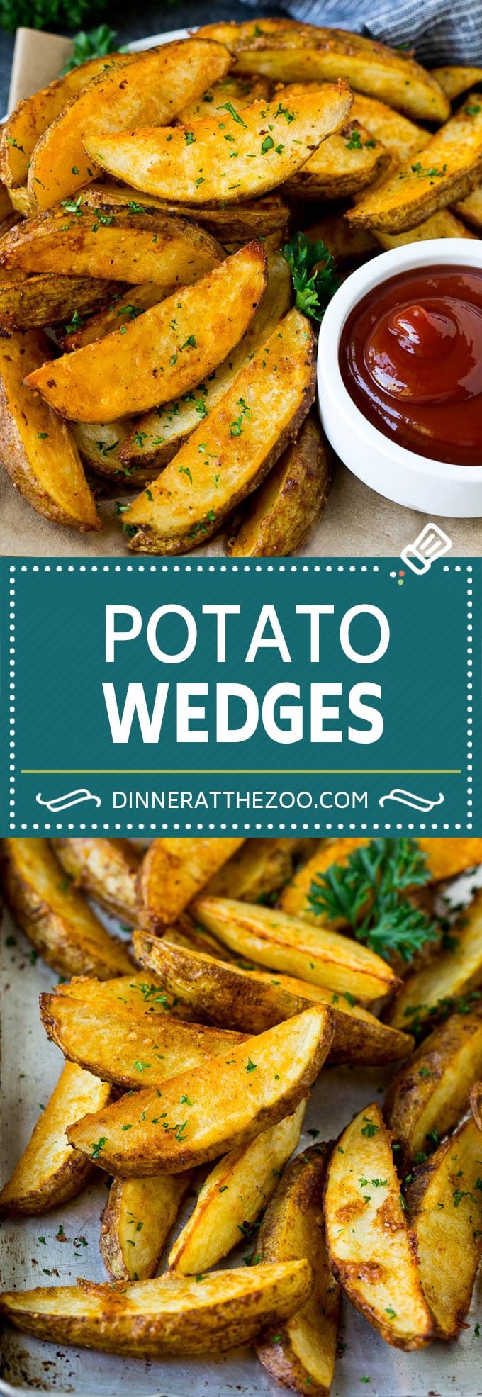 Baked Potato Wedges Recipe | Baked French Fries #potatoes #fries #sidedish #dinner #bajap