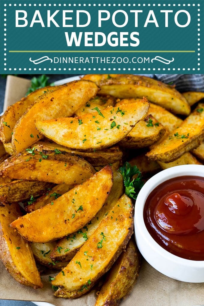 Baked Potato Wedges Recipe | Baked French Fries #potatoes #fries #sidedish #dinner #bajap
