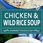 Chicken and Wild Rice Soup Recipe | Creamy Chicken Soup #chicken #rice #soup #bacon #dinner #bajap