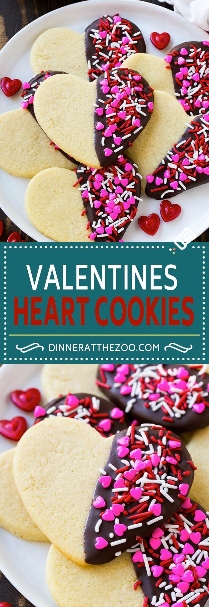Heart Cookies Recipe | Heart Sugar Cookies | Valentine's Day Cookies | Heart Shaped Sugar Cookies | Valentine's Day Dessert #hearts #cookies #sugarcookies #valentinesday #sprinkles #dessert #bajap