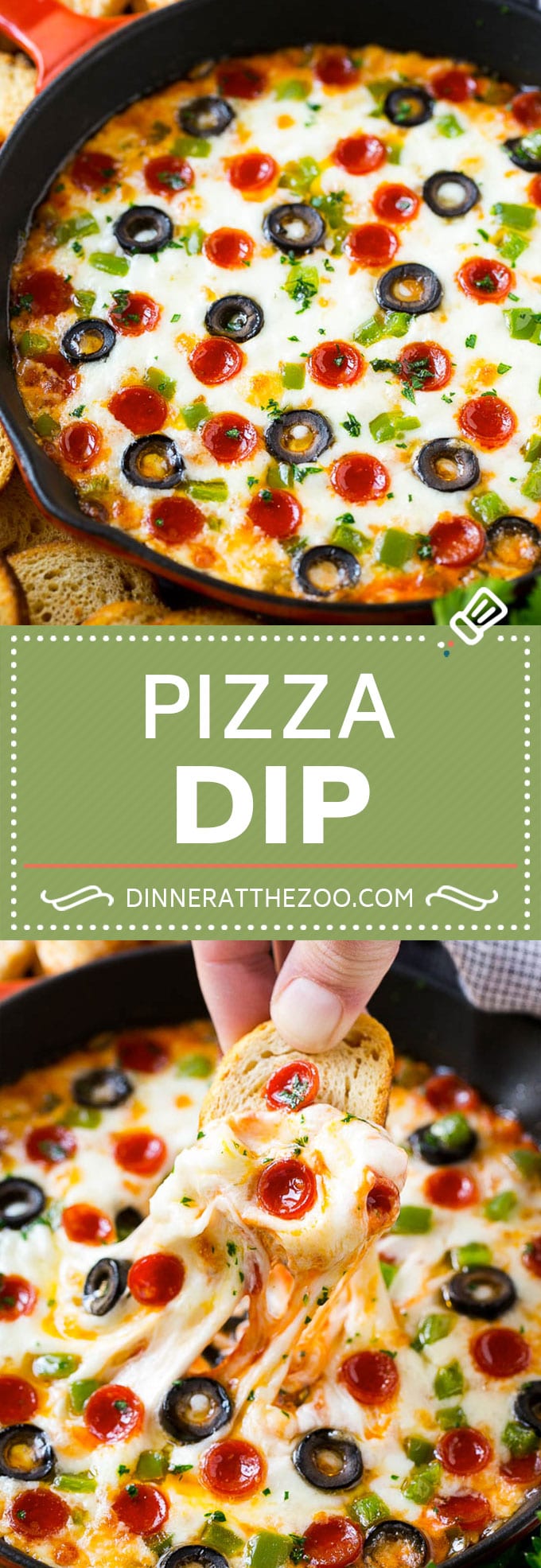 Pizza Dip Recipe | Pepperoni Pizza Dip | Crustless Pizza | Supreme Pizza Dip #pizza #bajap #appetizer #dip