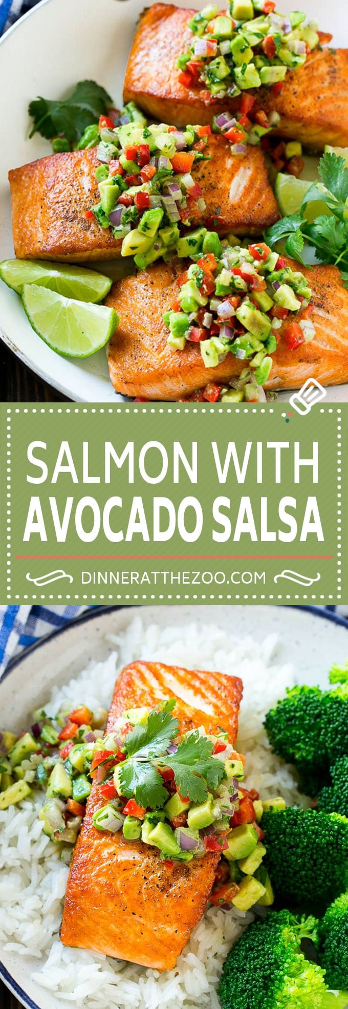 Salmon with Avocado Salsa Recipe | Seared Salmon Recipe | Healthy Salmon Recipe #salmon #avocado #salsa #seafood #lowcarb #keto #glutenfree #healthy #bajap