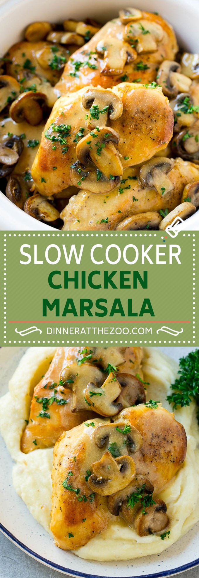Slow Cooker Chicken Marsala Recipe | Crock Pot Chicken Marsala | Chicken with Mushrooms | Chicken Marsala Recipe #chicken #chickenmarsala #slowcooker #crockpot #dinner #bajap