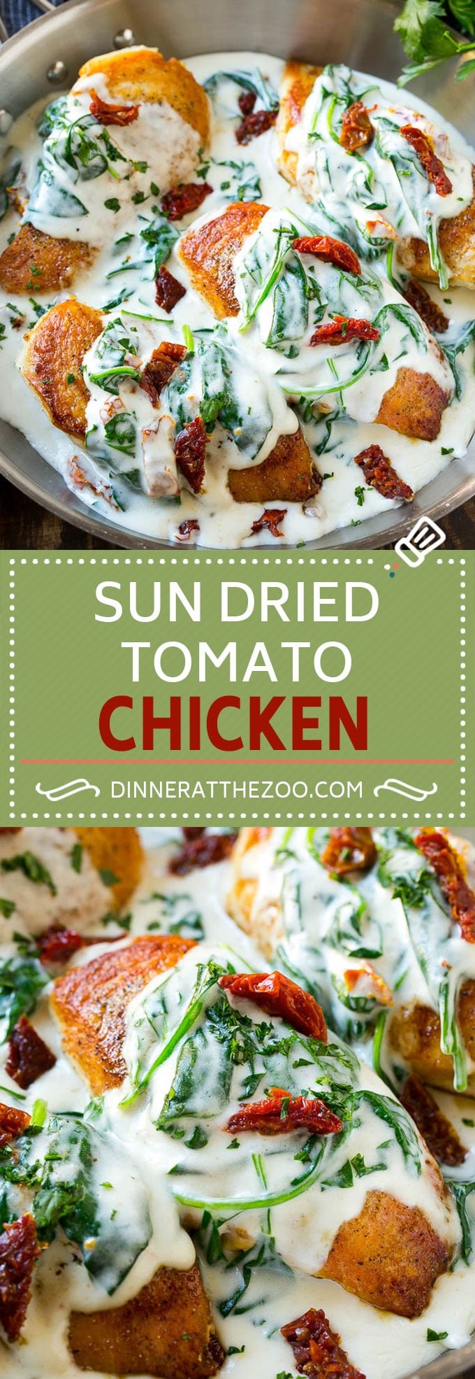 Sun Dried Tomato Chicken Recipe | Chicken in Sun Dried Tomato Sauce | Chicken with Cream Sauce | Chicken with Spinach | Italian Chicken #chicken #lowcarb #tomatoes #spinach #italianfood #dinner #bajap