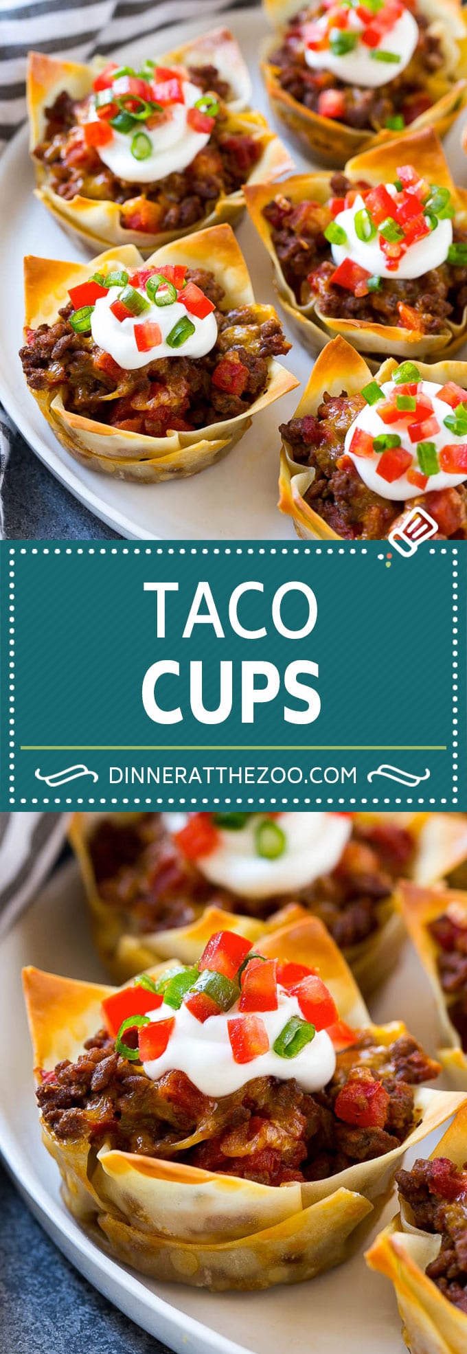 Taco Cups Recipe | Wonton Taco Cups | Taco Cupcakes | Mexican Appetizer #taco #hamburger #appetizer #bajap #beef