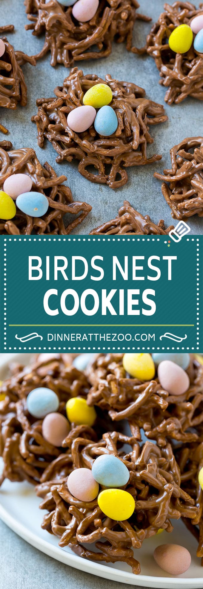 Birds Nest Cookies | Chow Mein Noodle Cookies | Easter Cookies | No Bake Cookies #cookies #easter #nobake #chocolate #dessert #bajap