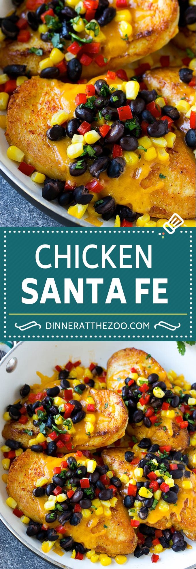 Chicken Santa Fe Recipe | Mexican Chicken | Santa Fe Chicken | Easy Chicken Recipe #chicken #glutenfree #beans #cheese #bajap