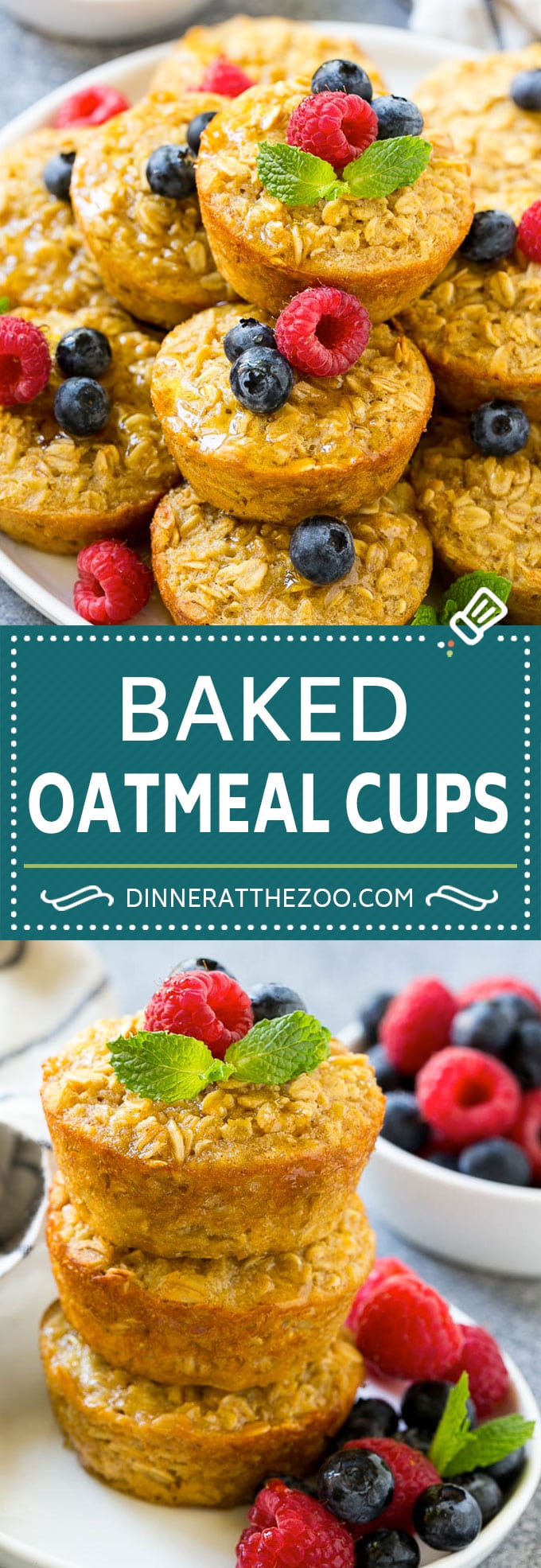 Baked Oatmeal Cups Recipe | Baked Oatmeal | Meal Prep Oatmeal | Oatmeal Muffins #oatmeal #breakfast #bajap