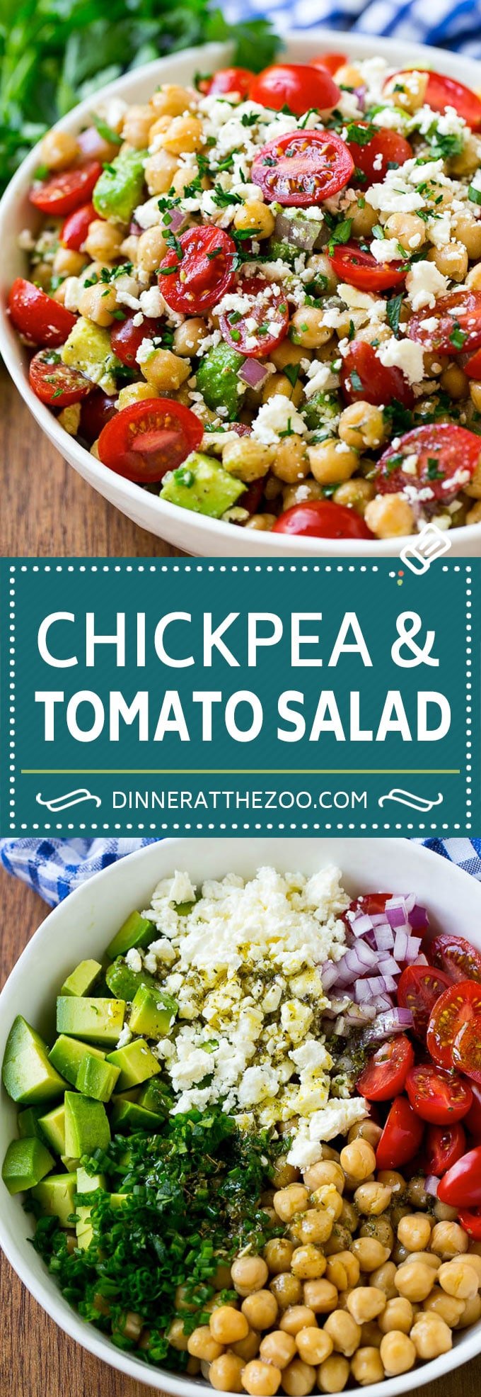 Chickpea Salad Recipe | Chickpea and Tomato Salad | Chickpea Avocado Salad | Summer Salad #salad #summer #recipes #bajap