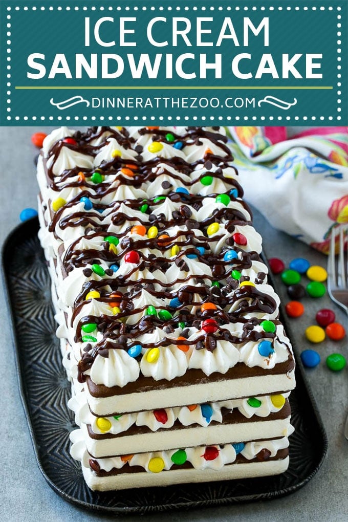 Ice Cream Sandwich Cake Recipe | Ice Cream Cake | Frozen Cake Recipe | No Bake Ice Cream Cake #icecream #cake #dessert #chocolate #bajap