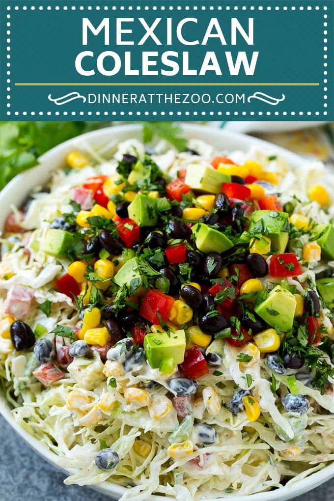 Mexican Coleslaw Recipe | Southwestern Coleslaw | Easy Coleslaw #coleslaw #mexicanfood #salad #bajap