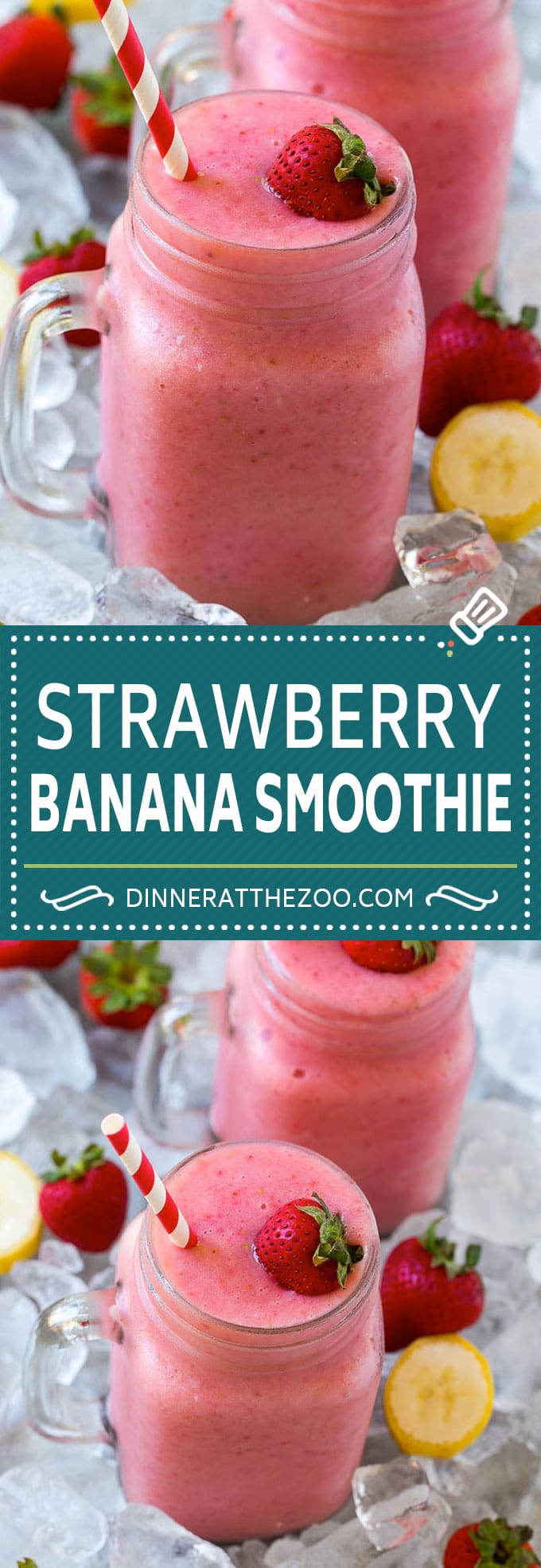 Strawberry Banana Smoothie Recipe | Strawberry Smoothie #strawberry #banana #smoothie #drink #bajap
