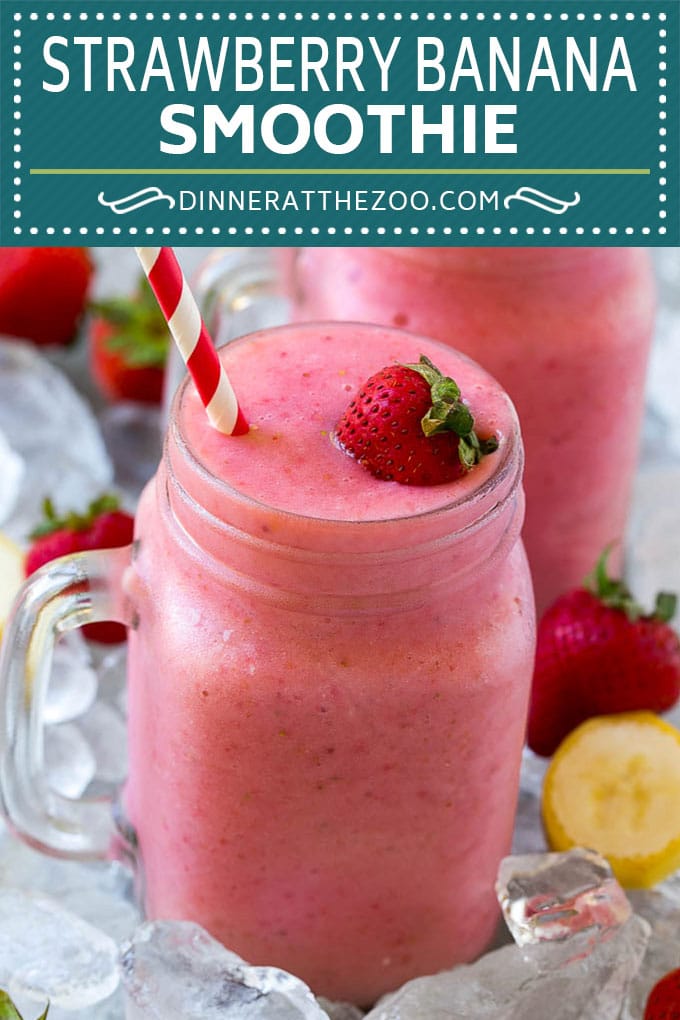 Strawberry Banana Smoothie Recipe | Strawberry Smoothie #strawberry #banana #smoothie #drink #bajap