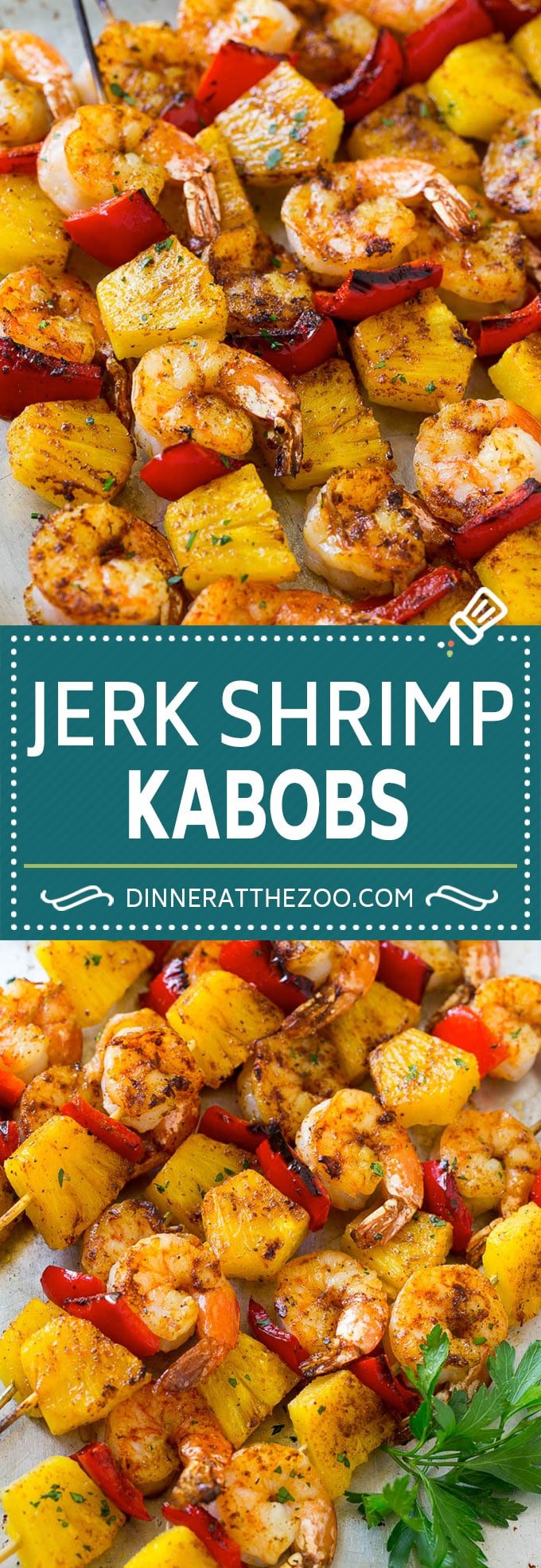 Jerk Shrimp Kabobs | Caribbean Shrimp | Jamaican Shrimp | Grilled Shrimp #grilling #pineapple #shrimp #kabobs #bajap