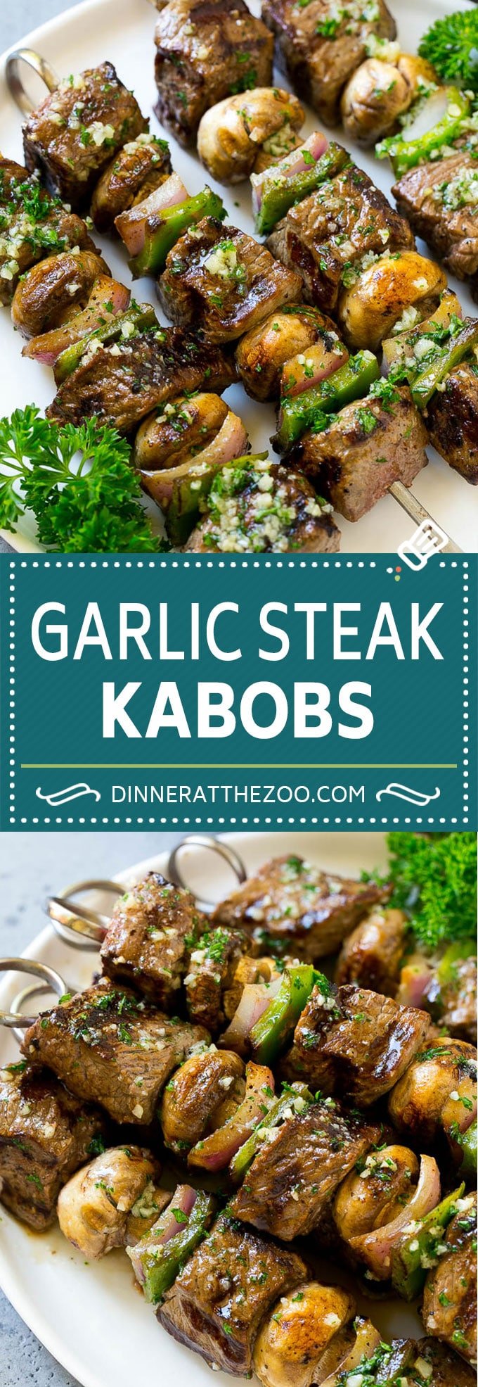 Steak Kabobs Recipe | Beef Kabobs | Grilled Steak | Steak Skewers #beef #steak #kabobs #grilling #garlic #mushrooms #bajap