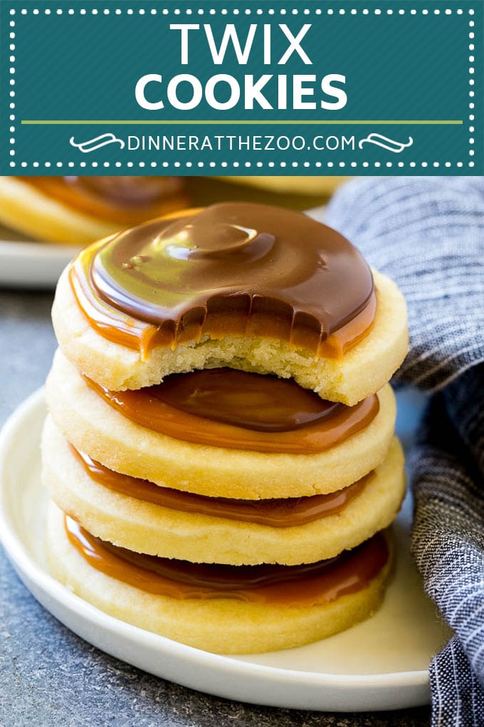 Twix Cookies Recipe | Chocolate Caramel Cookies | Shortbread Cookies #cookies #baking #caramel #chocolate #dessert #bajap