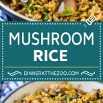 Mushroom Rice Recipe | Baked Rice | Rice Pilaf #rice #mushrooms #sidedish #dinner #bajap