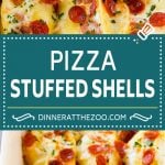 Pizza Stuffed Shells | Stuffed Shells Recipe | Italian Stuffed Shells #pizza #pasta #cheese #pepperoni #dinner #bajap